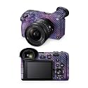 Carbon Fiber Camera Skin Compatible with Sony FX2 Digital Camera (2025) - Violet Stars - Premium 3M Vinyl Protective Wrap Decal Cover - Easy to Apply | Crafted in the USA by MightySkins