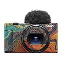 Carbon Fiber Camera Skin Compatible with Sony ZV-1 Mark II (2023) - Lava Water - Premium 3M Vinyl Protective Wrap Decal Cover - Easy to Apply | Crafted in the USA by MightySkins