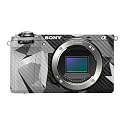 Carbon Fiber Camera Skin Compatible with Sony A6700 Mirrorless Camera (2023) - Mono Camo - Premium 3M Vinyl Protective Wrap Decal Cover - Easy to Apply | Crafted in the USA by MightySkins