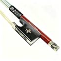 Carbon Fiber Core Hybrid Peranmbuco Skin Violin Bow 4/4 Size VINGOBOW 127V Master Level Fleur-de-lys Snakewood Frog 4 4 Full Straight Premium Natural Horse Hair for Porfessional Player …