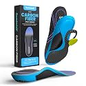 Carbon Fiber Insole for Men &amp; Women - Sumiwish（1 Pair） High Arch &amp; Rigid Support Shoe Insert for Women &amp; Men - Rigid Support for Turf Toe, Foot Fractures, Hallux Rigidus - Non-Cleated Shoes