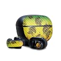 Carbon Fiber Skin Compatible with Bose Ultra Open Earbuds - Rasta Lion - Premium 3M Vinyl Protective Wrap Decal Cover - Easy to Apply | Crafted in The USA by MightySkins