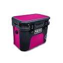 Carbon Fiber Skin Compatible with Yeti Roadie 15 Hard Cooler - Solid Hot Pink - Premium 3M Vinyl Protective Wrap Decal Cover - Easy to Apply | Crafted in The USA by MightySkins