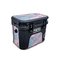 Carbon Fiber Skin Compatible with Yeti Roadie 15 Hard Cooler - Pastel Wave - Premium 3M Vinyl Protective Wrap Decal Cover - Easy to Apply | Crafted in The USA by MightySkins