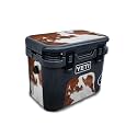 Carbon Fiber Skin Compatible with Yeti Roadie 15 Hard Cooler - Cow Hide - Premium 3M Vinyl Protective Wrap Decal Cover - Easy to Apply | Crafted in The USA by MightySkins