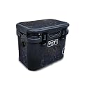 Carbon Fiber Skin Compatible with Yeti Roadie 15 Hard Cooler - Dark Shimmer Marble - Premium 3M Vinyl Protective Wrap Decal Cover - Easy to Apply | Crafted in The USA by MightySkins