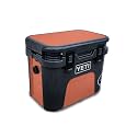 Carbon Fiber Skin Compatible with Yeti Roadie 15 Hard Cooler - Solid Salmon - Premium 3M Vinyl Protective Wrap Decal Cover - Easy to Apply | Crafted in The USA by MightySkins
