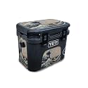 Carbon Fiber Skin Compatible with Yeti Roadie 15 Hard Cooler - Great Wave of Kanagawa - Premium 3M Vinyl Protective Wrap Decal Cover - Easy to Apply | Crafted in The USA by MightySkins