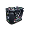 Carbon Fiber Skin Compatible with Yeti Roadie 15 Hard Cooler - Merry Christmas - Premium 3M Vinyl Protective Wrap Decal Cover - Easy to Apply | Crafted in The USA by MightySkins