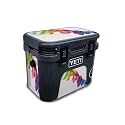 Carbon Fiber Skin Compatible with Yeti Roadie 15 Hard Cooler - Rainbow Smoke - Premium 3M Vinyl Protective Wrap Decal Cover - Easy to Apply | Crafted in The USA by MightySkins