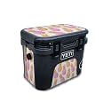 Carbon Fiber Skin Compatible with Yeti Roadie 15 Hard Cooler - Pink Pineapple - Premium 3M Vinyl Protective Wrap Decal Cover - Easy to Apply | Crafted in The USA by MightySkins