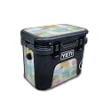 Carbon Fiber Skin Compatible with Yeti Roadie 15 Hard Cooler - Watercolor White - Premium 3M Vinyl Protective Wrap Decal Cover - Easy to Apply | Crafted in The USA by MightySkins