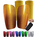 Carbon Fiber Soccer Shin Guards, with Portable Carrying Case, Super Strong, Ultra Light, Shock Resistance, Air Permeability, Suitable for Adult, Youth, Kid, Effective Protection