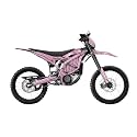 Carbon Fiber Surron Ultra Bee Graphics Kit Wrap - Solid Pink - Sur-Ron Skin - Premium 3M Vinyl Protective Wrap Decal Cover - Easy to Apply | Crafted in The USA by MightySkins