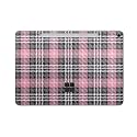 Carbon Fiber Tablet Skin Compatible with Microsoft Surface Pro 12" (2025) - Pink Plaid - Premium 3M Vinyl Protective Wrap Decal Cover - Easy to Apply | Crafted in The USA by MightySkins