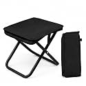 Carbon Steel Folding Stool with Zippered Carry Bag – Multicolor Compact Portable Seat, Mini Outdoor Chair for Camping, Fishing, Hiking, Picnic & Travel – Sturdy Frame, Easy Fold, One‑Piece Carry Case