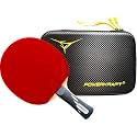 Carbon Warrior Table Tennis Racket, Professional TT Bat with High Spin Power Blade for Intermediate Players
