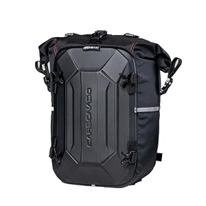 carbonado modpac 20l backpack pro  hardshell  100 waterproof motorcycle tailpack  saddle bag  crash guard bag black