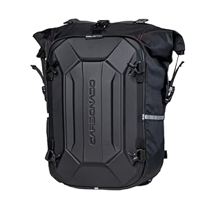 carbonado polyester modpac 30l pro  hardshell  100 waterproof motorcycle tailpack  saddle bag  crash guard bag black