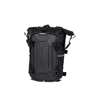 carbonado modpac 5l pro  hardshell  100 waterproof motorcycle backpack  saddle bag  crash guard bag black
