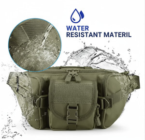 carbonado waist bag for men side bag  fanny waist pouch pack travel side sling waterproof waist bag green