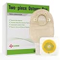 Carbou 84 PCS Colostomy Bags, Two Piece Drainable Ostomy Bag for Ileostomy