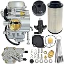 Carburetor with Fuel Pump&Air Filter Kit Fit for Polaris Sportsman 300 400 500 600 700,Magnum 325 330 425 500,Ranger 400 425 500,Trail Blazer 330,Trail Boss 325 330 OE# 3131441 3131209 3131454