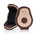 Card Holder Wallet for Women – Cute Avocado Designed Girls Wallet | 11 Card Slots Slim Wallet, Faux Leather Small Purse with Zipper, Easy to Fit in Pocket & Bag | Perfect Gifts for Woman - Brown