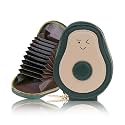 Card Holder Wallet for Women – Cute Avocado Designed Girls Wallet | 11 Card Slots Slim Wallet, Faux Leather Small Purse with Zipper, Easy to Fit in Pocket &amp; Bag | Perfect Gifts for Woman- Green