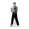 Cardboard People Elvis Presley Black &amp; White Cardboard Cutout