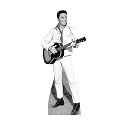 Cardboard People Elvis Presley B&amp;W White Jacket Cardboard Cutout