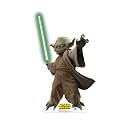Cardboard People Yoda with Lightsaber Cardboard Cutout