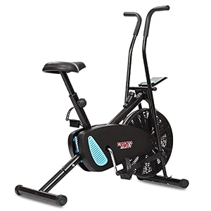 cardio max jsb hf175 exercise cycle for home  1 year warranty  max weight 110kg diy installation gym cycle for home exercise fitness bike dual action height amp resistence adjustable black