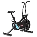 Cardio Max JSB HF175 Exercise Cycle for Home | 1 Year Warranty | Max Weight 110kg, DIY Installation, Gym Cycle for Home Exercise, Fitness Bike Dual Action, Height & Resistence Adjustable (Black)