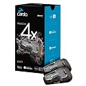 Cardo Systems FREECOM 4X Motorcycle 4-Way Helmet Bluetooth Communication System Headset Intercom, Universal Bluetooth Connectivity, Waterproof, 40mm Speakers - Dual Pack
