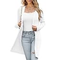 CARDYDONY Women's Long Color Block Cardigan Sweater