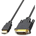 CARE CASE HDMI Male to DVI-D Male Bi-Directional Adapter Cable, HDMI to DVI-D 24+1 High Speed Cable Support 1080P HD compatible with Raspberry Pi, Xbox One, PS5, Blue-ray(1.5 meter)(CC-DVI-24+1)