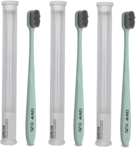 CARE CUB Green ZigZag Nano10000 Bristle BPA