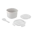 CARE + PROTECT CMRCC8001 Rice & Cereals Cooker, Plastic, 2 liters, White
