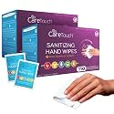 Care Touch Hand Sanitizer Wipes – 220 Individually Wrapped Packets (Packing may Vary)