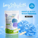 CareDone Loofah (Pack of 2, Blue)