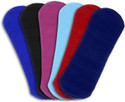 CareDone (Packof6)Multicolor Cloth Period Pads Washable Napkin for Heavy Flow with Wings. Sanitary Pad (Pack of 6)