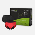 CareDone Women Periods Black Red Panty