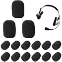 CareFlection Mini Microphone Windscreens Mic Foam Covers for Lapel Lavalier Headset Miike, Studio - High Density Protection : Noise pop Filter Black, Pack of 2 pcs (A Type) 5 Years Warranty (5)