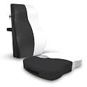 CareFoam Orthopedic Back Support &amp; Coccyx Seat Cushion Combo | Premium Memory Foam Lumbar Support and Tailbone Relief Cushion for Office Chair, Car Seat &amp; Home Use | Ergonomic Sitting Support