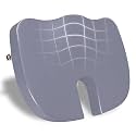 CareFoam Orthopedic Memory Foam Coccyx Seat Cushion for Tailbone Pain Relief | Sciatica &amp; Back Support Pillow for Office Chair, Car Seat &amp; Wheelchair | U-Shape Ergonomic Design, Breathable Cover