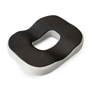 carefoam memory foam donut pillow for tailbone pain-coccyx seat cushion for chair-hemorrhoid amp piles pillow  orthopedic coccyx ring pillow  18 x 14 x 3 inch  premium mesh washable outer cover