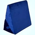 CareFoam Wedge Pillow for Back Support, Adjustable Memory Foam Bed Wedge Pillow for Sleeping, Acid Reflux, GERD, Snoring, Pregnancy, Post-Surgical Recovery | Velvet Blue | 22x22x12 Inch