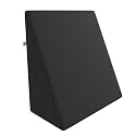 CareFoam Orthopedic Wedge Pillow for Sleeping, Reading &amp; Acid Reflux Relief | Premium Memory Foam Bed Cushion | Ideal for Back Support, Leg Elevation | 20 x 20 x 7 Inch | Black Velvet