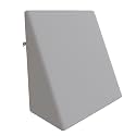 CareFoam Orthopedic Wedge Pillow for Sleeping, Reading &amp; Acid Reflux Relief | Premium Memory Foam Bed Cushion | Ideal for Back Support, Leg Elevation | 20 x 20 x 7 Inch | Grey Velvet